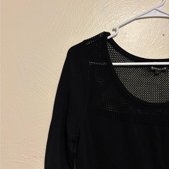 Express Black Knit Blouse - Picture 6 of 8